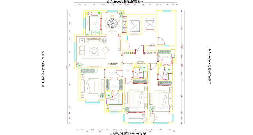 海怡半山216㎡三室二廳三衛(wèi)戶型圖